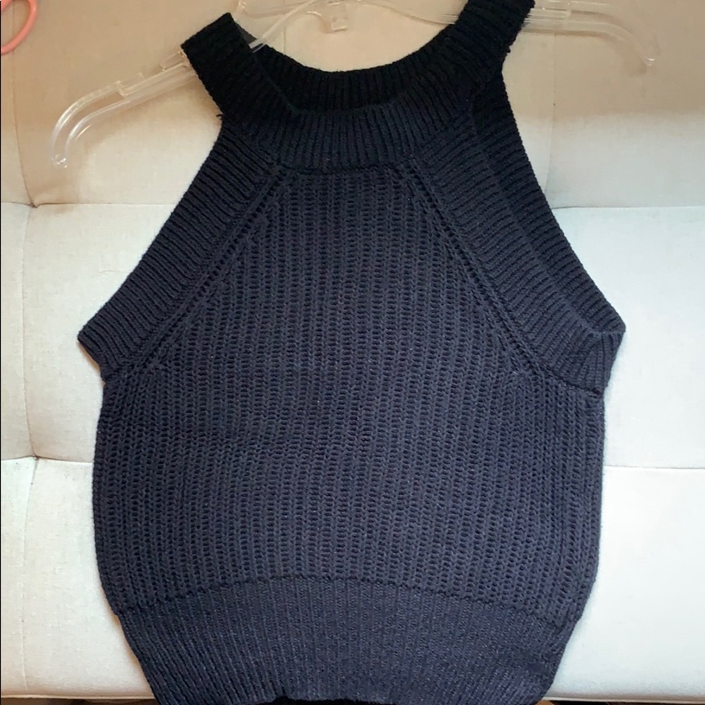 Black sweater tank
